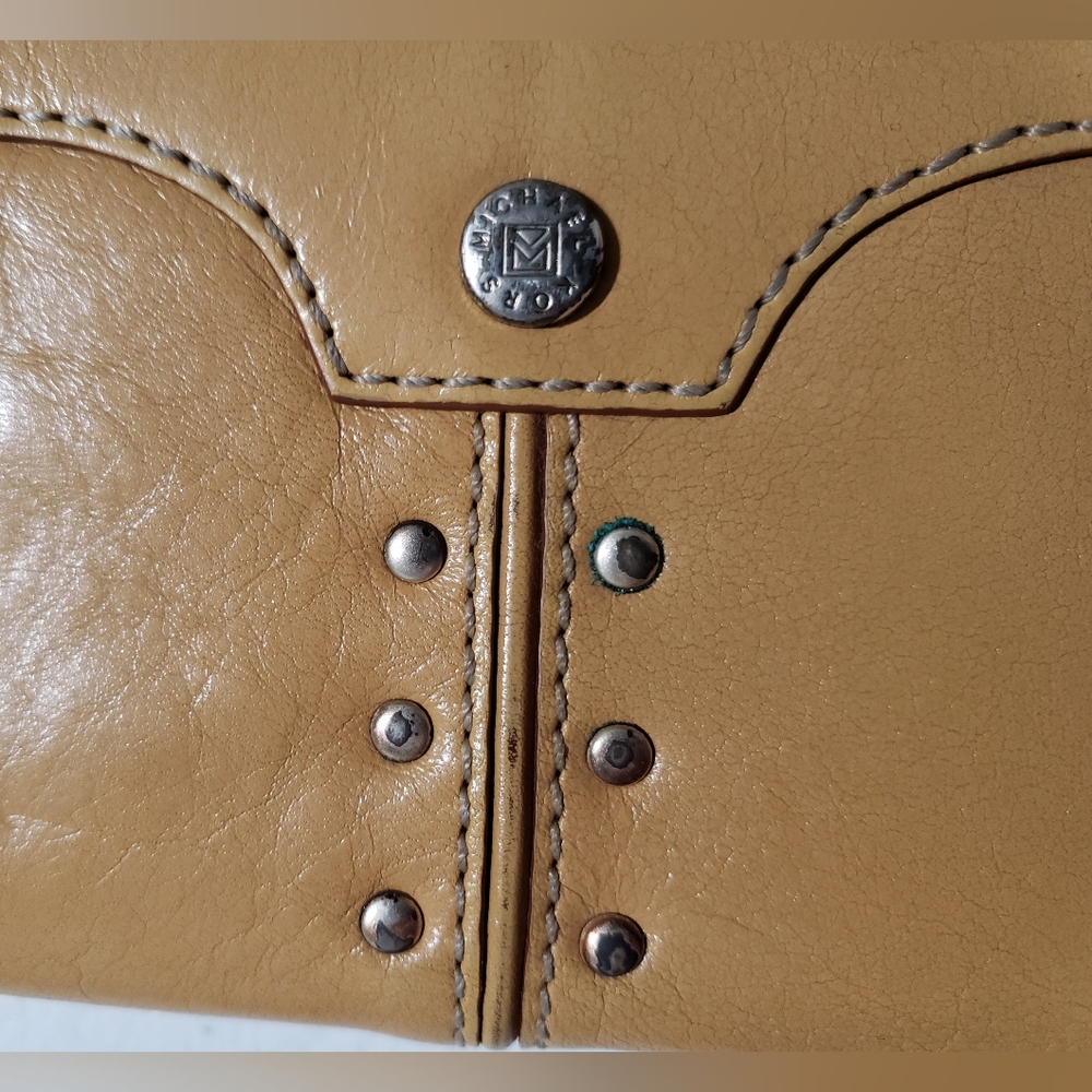 Michael kors vintage brown leather studs wallet - Picture 3 of 9